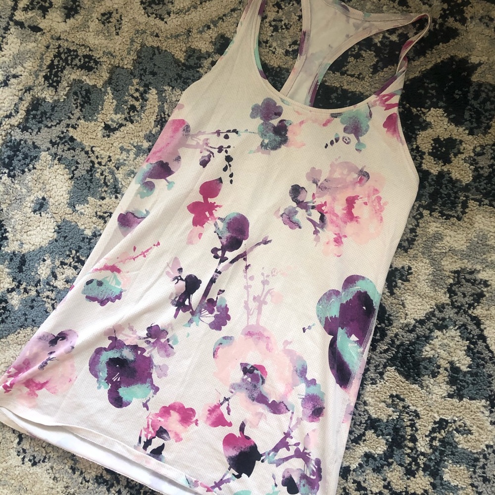 lululemon athletica floral tank top 8